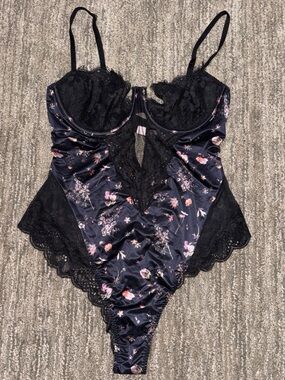 Victoria's Secret Black Lace Teddy
